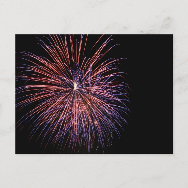 Fireworks-Postkarte Postkarte (Vorderseite)