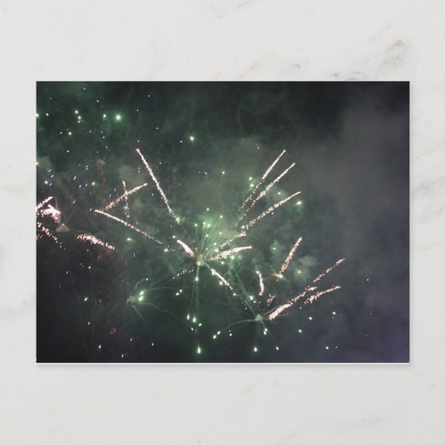 Fireworks-Postkarte Postkarte (Vorderseite)