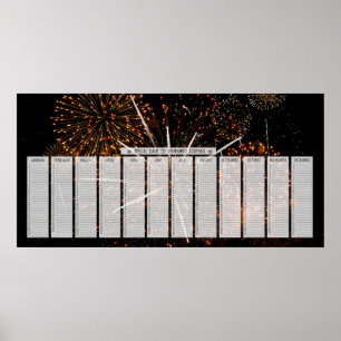 Fireworks - Sondertage zum Erinnern an den Kalende Poster
