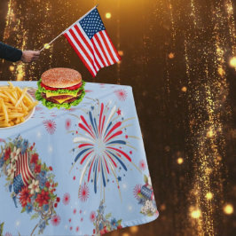 Fireworks Sparks Independence Party Tischdecke