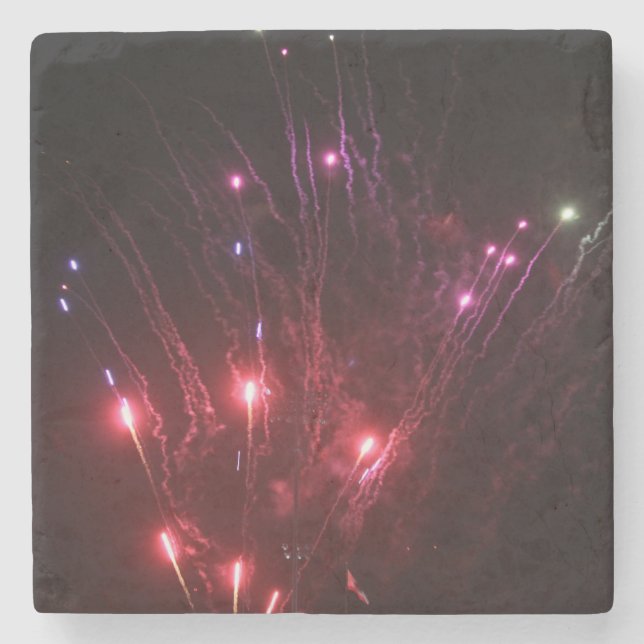 Fireworks Stone Untersetzer (Vorderseite)