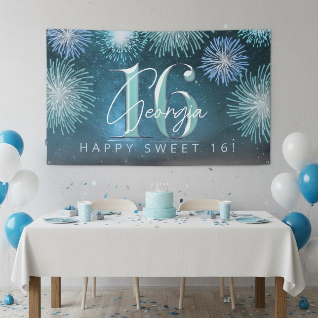 Fireworks Sweet 16 Aquamarin ID984 Banner (Von Creator hochgeladen)
