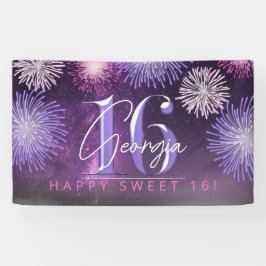 Fireworks Sweet 16 Lila ID984 Banner