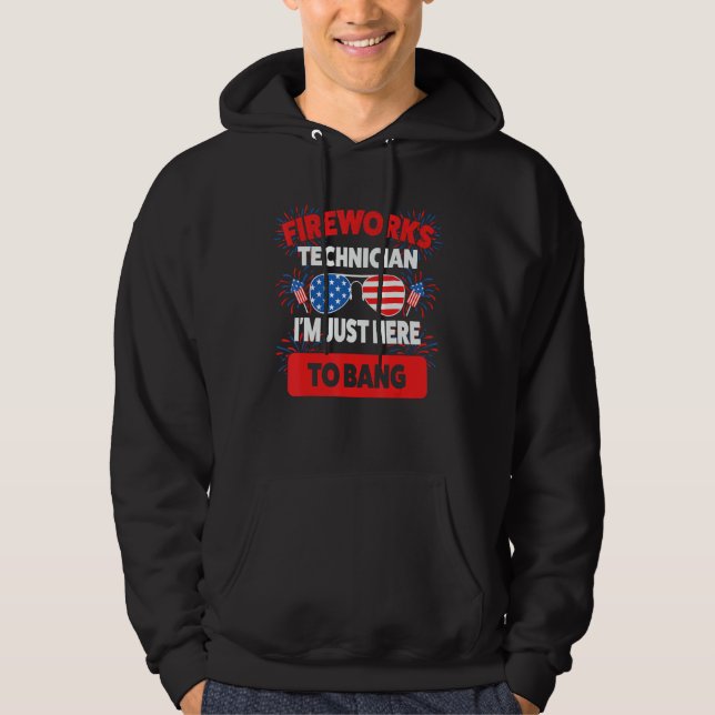 fireworks technician I m just here to fireworks di Hoodie (Vorderseite)