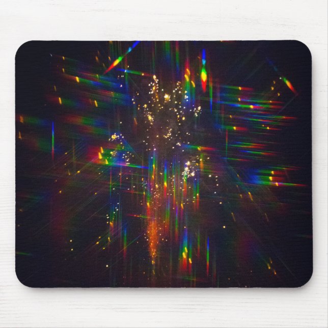 Fireworks through 3D Glasses 2 Mousepad (Vorne)