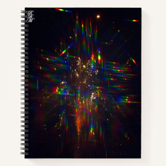 Fireworks through 3D Glasses 2 Notizbuch