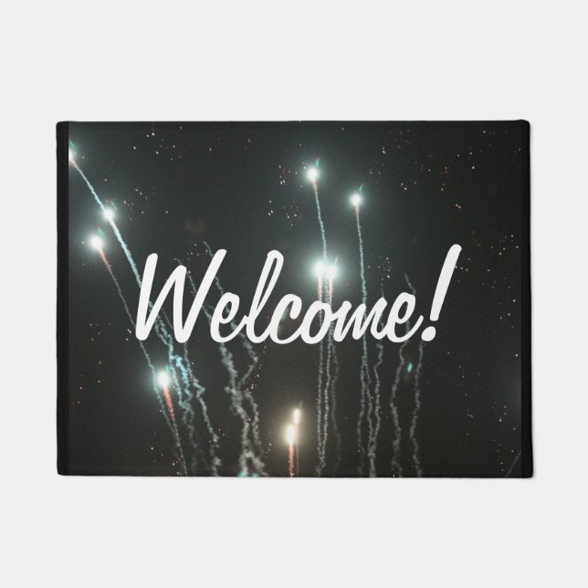 Fireworks Welcome Doormat Fußmatte (Vorderseite)