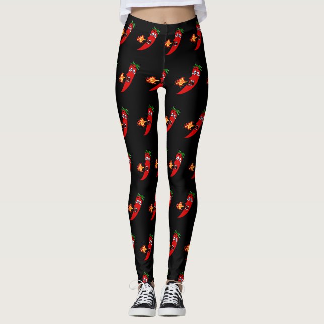 Firey Hot Pepper Leggings (Vorderseite)