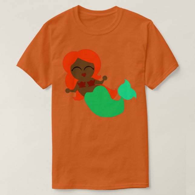 Firey Redhead Mermaid T-Shirt (Design vorne)