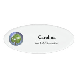 Firma für Firmenlogo Magnetic Oval Namenschild