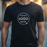 Firma für Firmenlogo Mitarbeiter T-Shirt<br><div class="desc">Ein einfaches,  individuelles schwarzes Geschäftsmodell in modernem minimalistischem Stil,  das mit Ihrem Firmenlogo leicht aktualisiert werden kann. Wenn Sie Hilfe bei der Personalisierung dieses Produktes benötigen,  kontaktieren Sie mich bitte über den unten stehenden Nachrichtenkopf und ich werde Ihnen gerne weiterhelfen.</div>