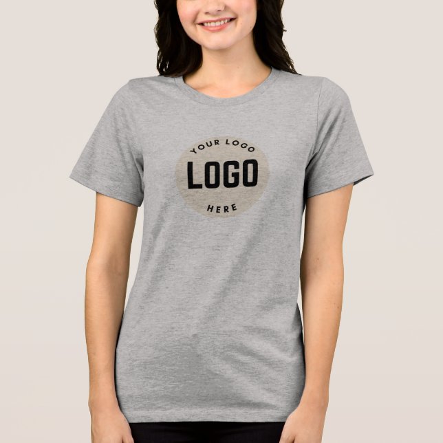 Firma für Firmenlogo Mitarbeiter Tri-Blend Shirt (Vorderseite)