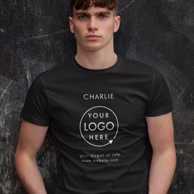 Firma für Firmenlogos Name des Mitarbeiters T-Shirt (Von Creator hochgeladen)