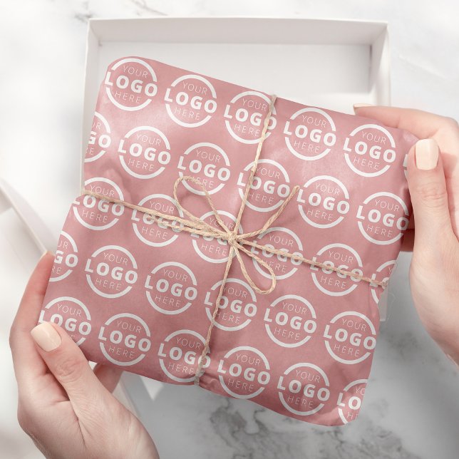 Firma für kundenspezifische Firmenlogos, rosa Seidenpapier (Von Creator hochgeladen)