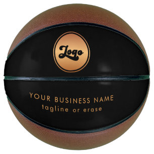 Firma für kundenspezifisches Gold-Business-Logo mi Basketball
