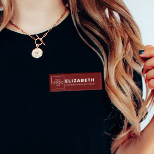 Firma Markenzeichen Ihr Logo hier Name Tags Abzeic Namenschild