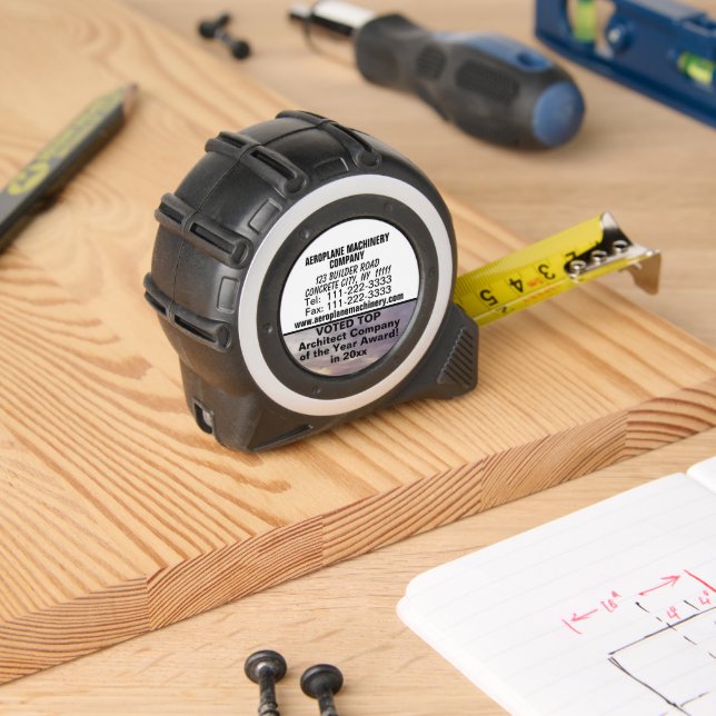 Firma vernetzt Kundengeschenk Sunset Sky Maßband (Holzbau)