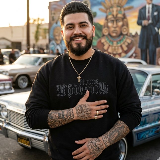 Firme Chicano Black Sweatshirt (Firme Chicano Black Sweatshirt)