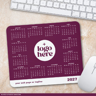 Firmen Geschäft Logo 2027 Mauspad Kalender