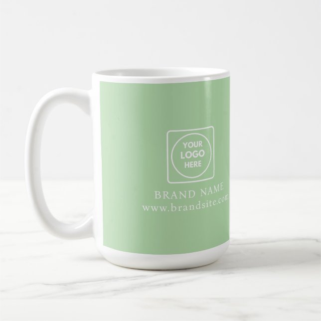 Firmen-Geschenk-Tasse mit personalisiertem Logo Kaffeetasse (Links)