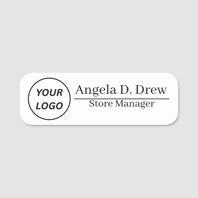 Firmen Namensschild Logo Design Vorlage (Vorderseite)