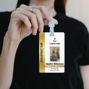 Firmen-Sicherheits-QR-Code-Mitarbeiterfoto-ID Ausweis