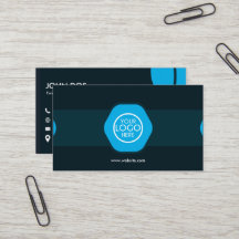 Firmen-Teal Schwarz Professionell