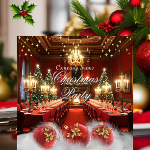 Firmen-Weihnachts-Gala-Abendessen Einladung
