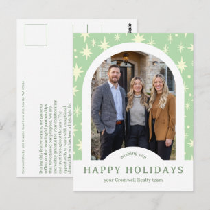 Firmen-Weihnachtssterne BENUTZERDEFINIERT Arch FOT Postkarte