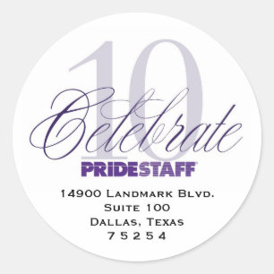 Firmenadressen Runder Aufkleber