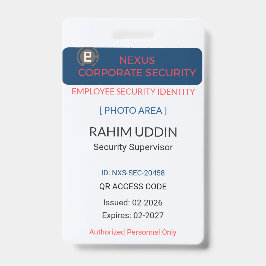 Firmenausweis Identifikation | Mitarbeiter-ID Ausweis
