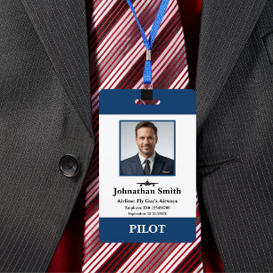 Firmenfoto Flugkapitän Sicherheitsausweis Luftfahr Ausweis