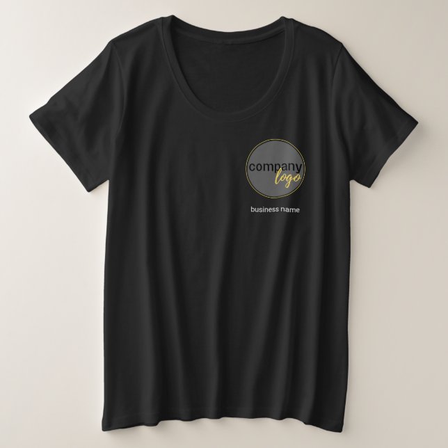 FIRMENGESCHÄFT MARKIERT EINHEITLICHER CUSTOM LOGO  GROßE GRÖßE T-Shirt (Design vorne)