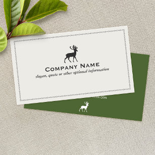 Firmenkarte für das Hirschlogo Visitenkarte