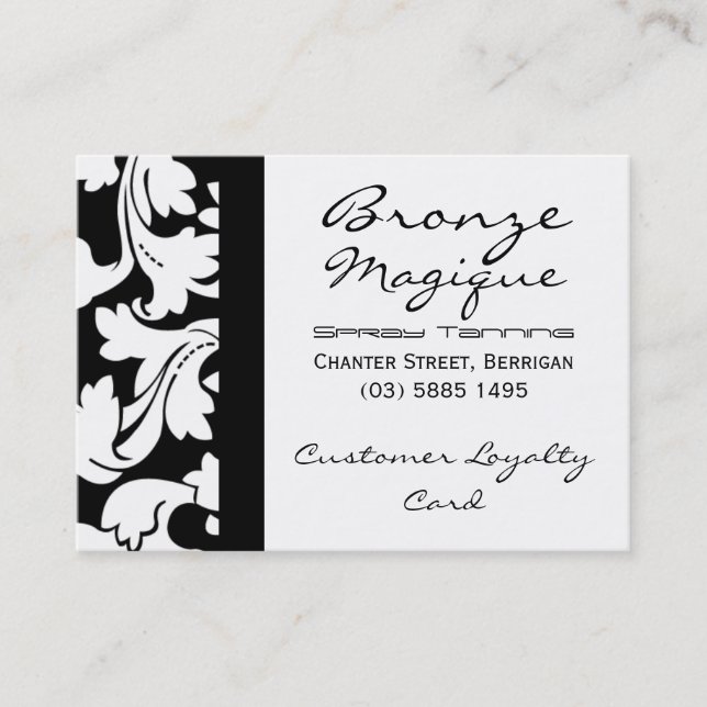 Firmenkunde-Loyalitäts-Karten Treuekarte (Vorderseite)