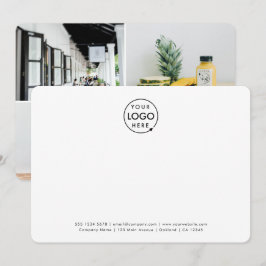 Firmenlogo 4 FotoCollage Beruflich Mitteilungskarte