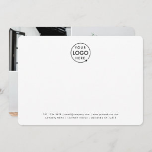 Firmenlogo 4 FotoCollage Beruflich Mitteilungskarte