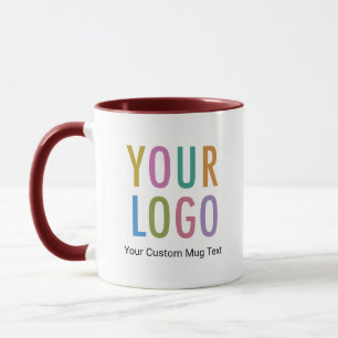 Firmenlogo auf individuell bedrucktem Werbe-Kaffee Tasse