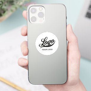 Firmenlogo auf Off White Circle Company Phone Aufkleber