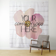 Firmenlogo - Ausstellung Hintergrund Weißes Holz