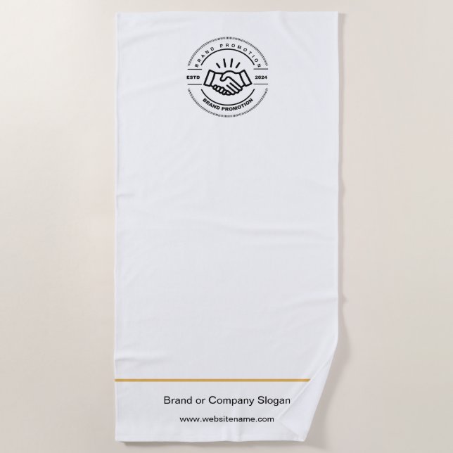 Firmenlogo | Badetuch Minimalistisch Strand Handtu (Vorderseite)