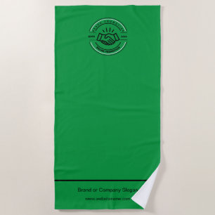 Firmenlogo Badetuch Minimalistisch Strand Handtu