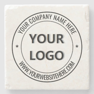 Firmenlogo Bedruckter Marmorstein Untersetzer Beis