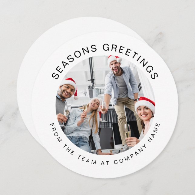 Firmenlogo Benutzerdefiniertes Foto Weihnachten (Vorne/Hinten)