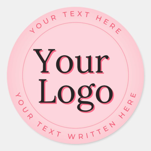 Firmenlogo | Beruflich gekennzeichnet Runder Aufkleber (Vorderseite)