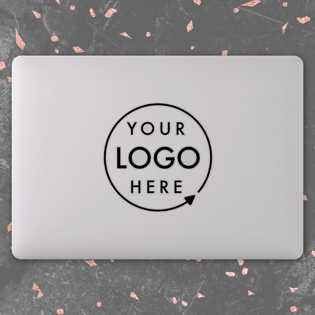 Firmenlogo | Berufliches Corporate Laptop Aufkleber (Company logo vinyl stickers for small business branding & promotion.)