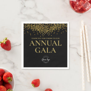 Firmenlogo Black Gold Confetti Annual Gala Serviette