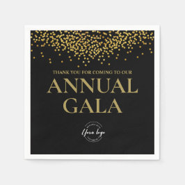 Firmenlogo Black Gold Confetti Annual Gala Serviette