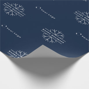 Firmenlogo Blue Christmas Snowflake Lp Geschenkpapier