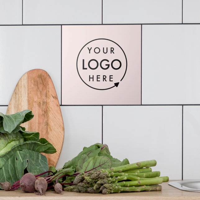 Firmenlogo | Blush Pink Feminine Beruflich Fliese (Von Creator hochgeladen)